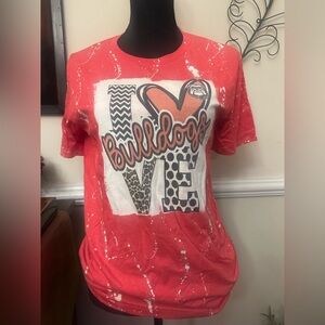 University of Georgia ‘Love Bulldogs’ Women’s Red T-Shirt Size Medium New